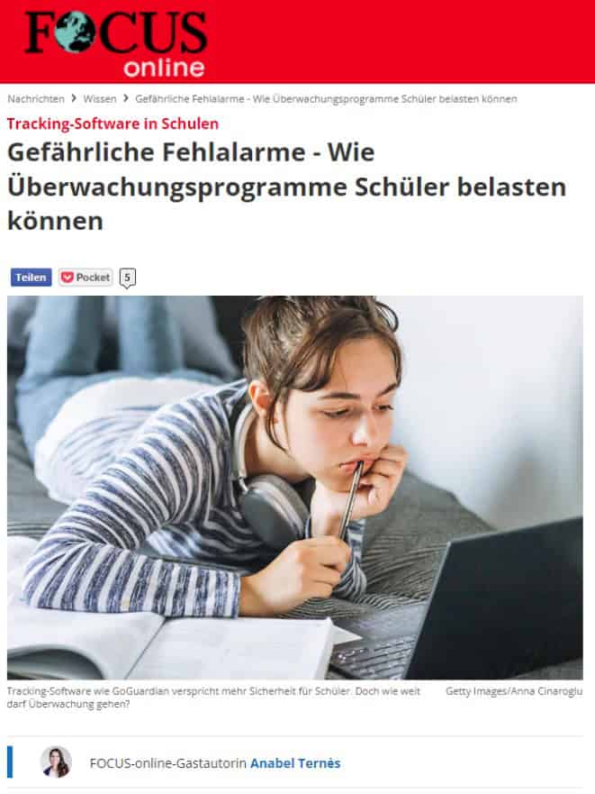 Gefährliche Fehlalarme - Wie Überwachungsprogramme Schüler belasten können