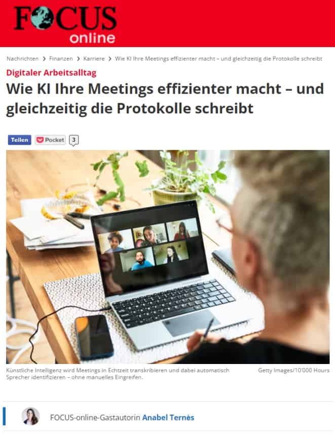 Wie KI Ihre Meetings effizienter macht – und gleichzeitig die Protokolle schreibt Teilen